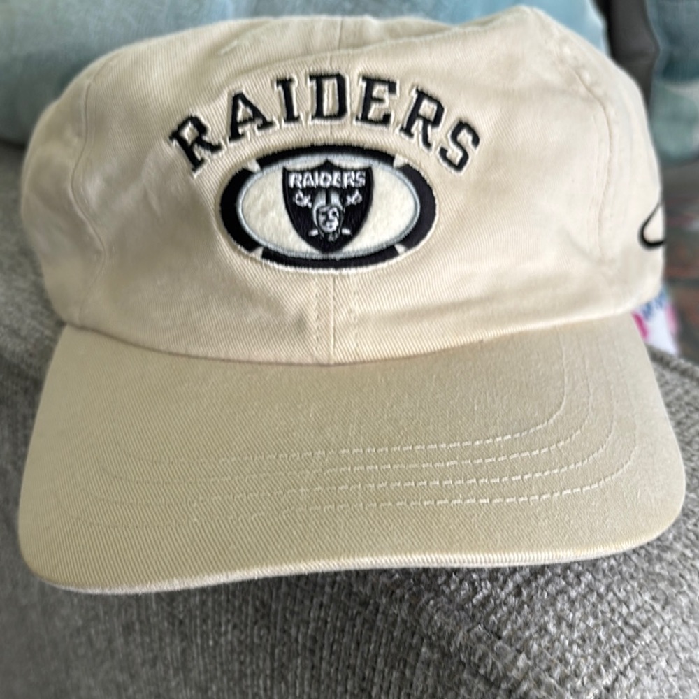 Raiders Beige Athletic Logo Cap